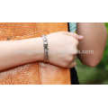 Simple design couple titanium steel bracelets